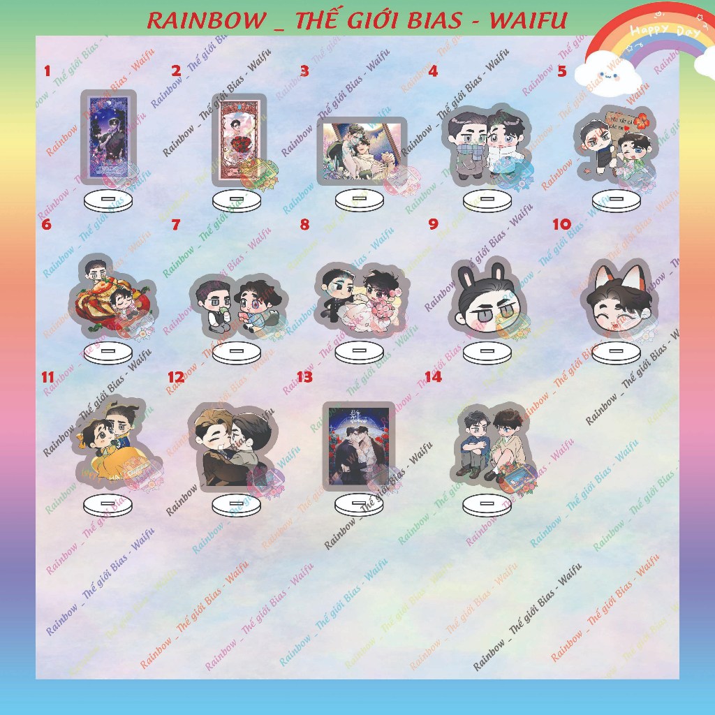 Standee micha Define the Relationship 5cm รุ่นอะคริลิค Clear Relationship manhwa bl