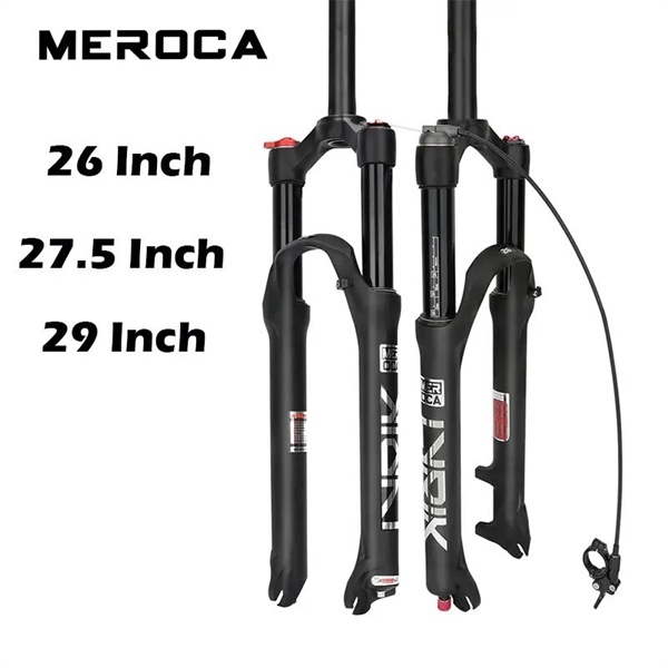MEROCA Dirt Bike Air Fork ขนาด 27.5/29 นิ้วคอตรงพร้อม Rebound Qr Axle สําหรับจักรยาน MTB