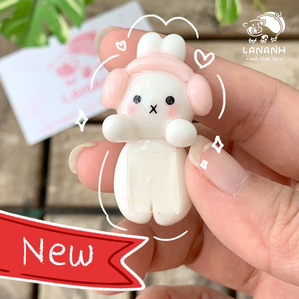 [Hippers for phone] WHITE RABBIT - สติ๊กเกอร์โทรศัพท์สุดน่ารัก - PINK COLLECTION