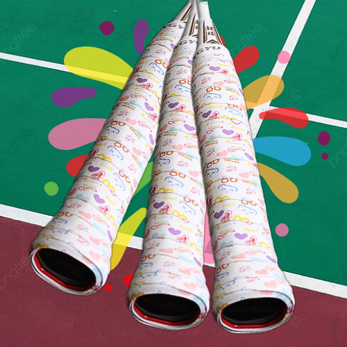 COLORFUL ⋆ CUTE GIRLS WRAPS PASTEL HANDLES BADMINTON CKET HANDLES