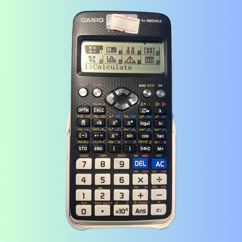 เครื่องคิดเลข casio fx 580 VN X รุ่นเก่าของแท้ ฟังก์ชั่นเหมือนใหม่