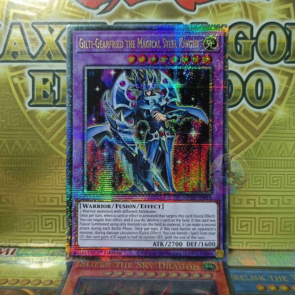 Gilti-Gear Frying the Magical Steel Knight – MP24-EN016 – Quarter Century Secret Rare [การ์ด Yugioh]