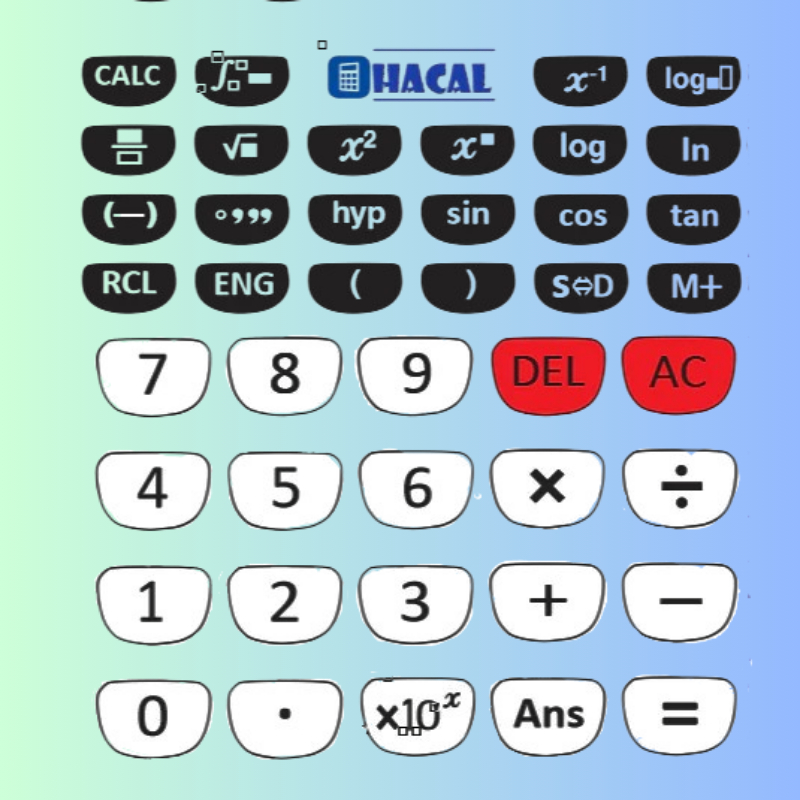 สติ๊กเกอร์แป้นพิมพ์คอมพิวเตอร์ Casio fx 570 vn x