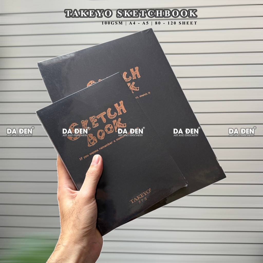 [หนังสีดํา] Takeyo Tailored Sketchbook 100gsm