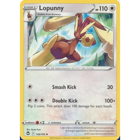 [การ์ดโปเกมอน TCG] Lopunny - 145/195 - Uncommon