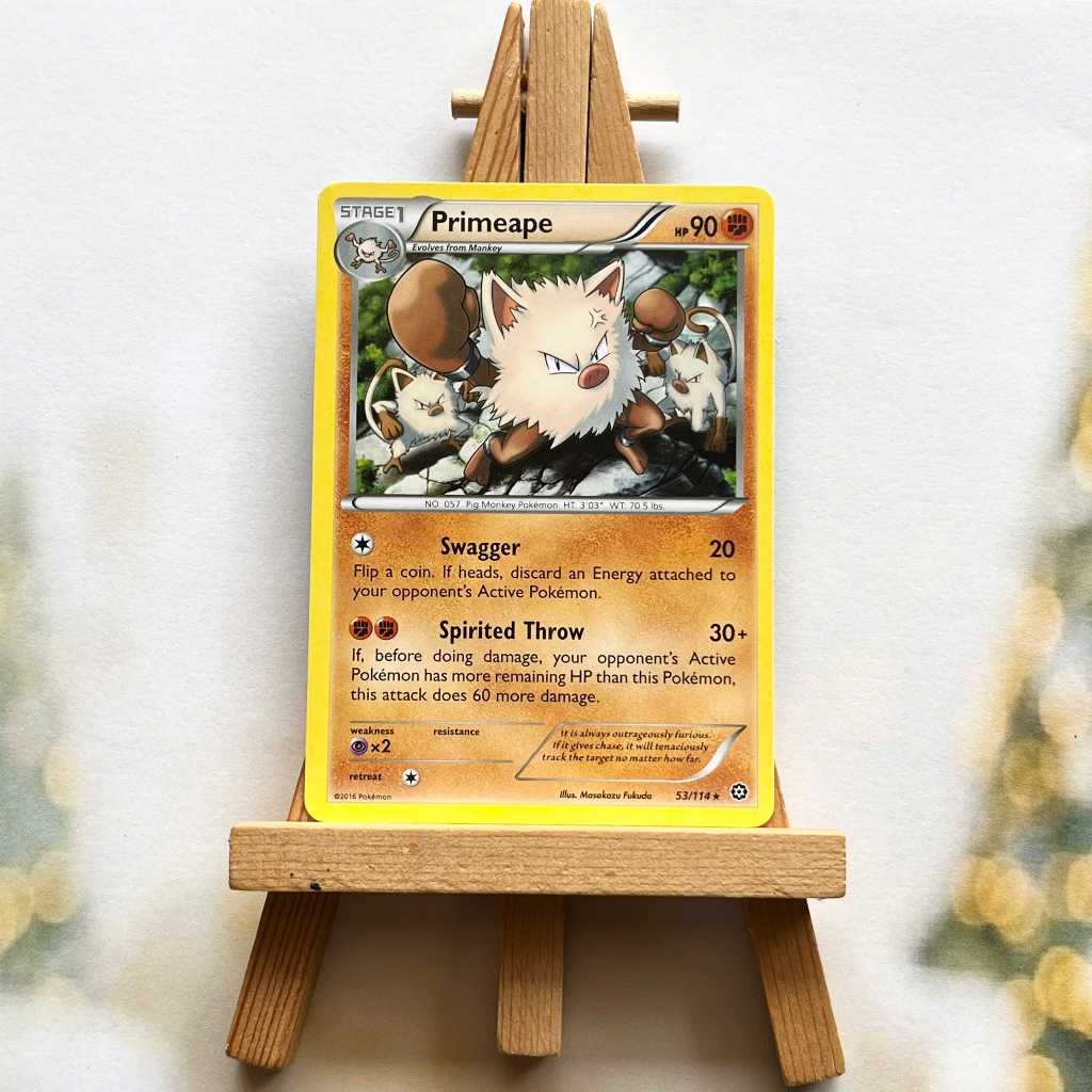 Pokemon Primeape 53/114 Picture Card - XY Card: Steam Siege Rare English