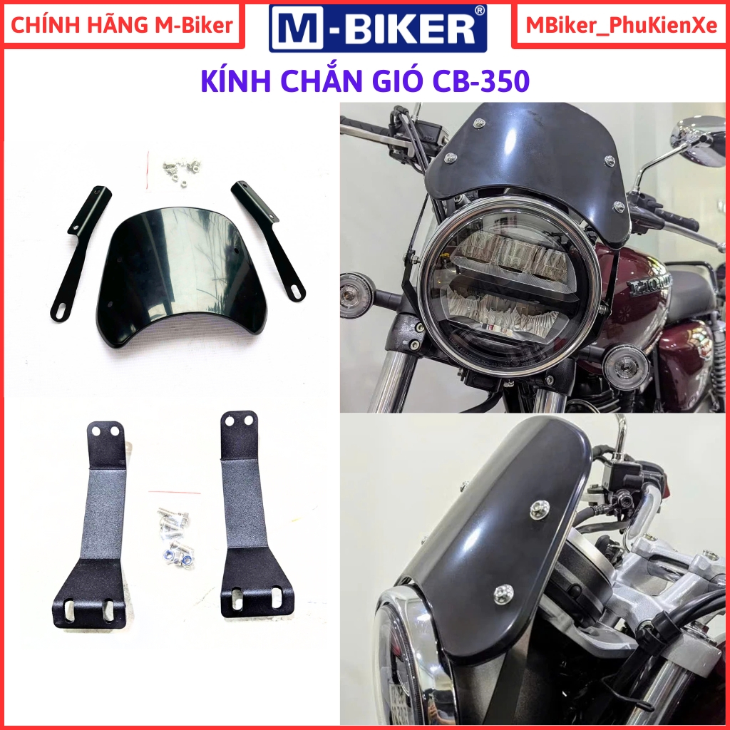 กระจกบังลม CB350 หลอด CB350 อุปกรณ์เสริม cb350 mbiker แท้