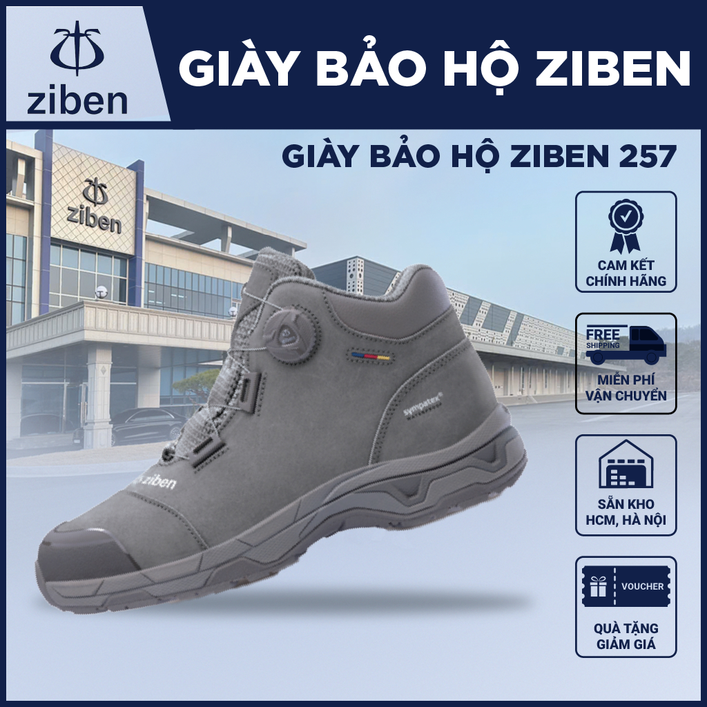 [GENUINE] รองเท้าเซฟตี้เกาหลี Ziben 257, กันน้ํา, ป้องกันเล็บ, ระบายอากาศได้ sempatex