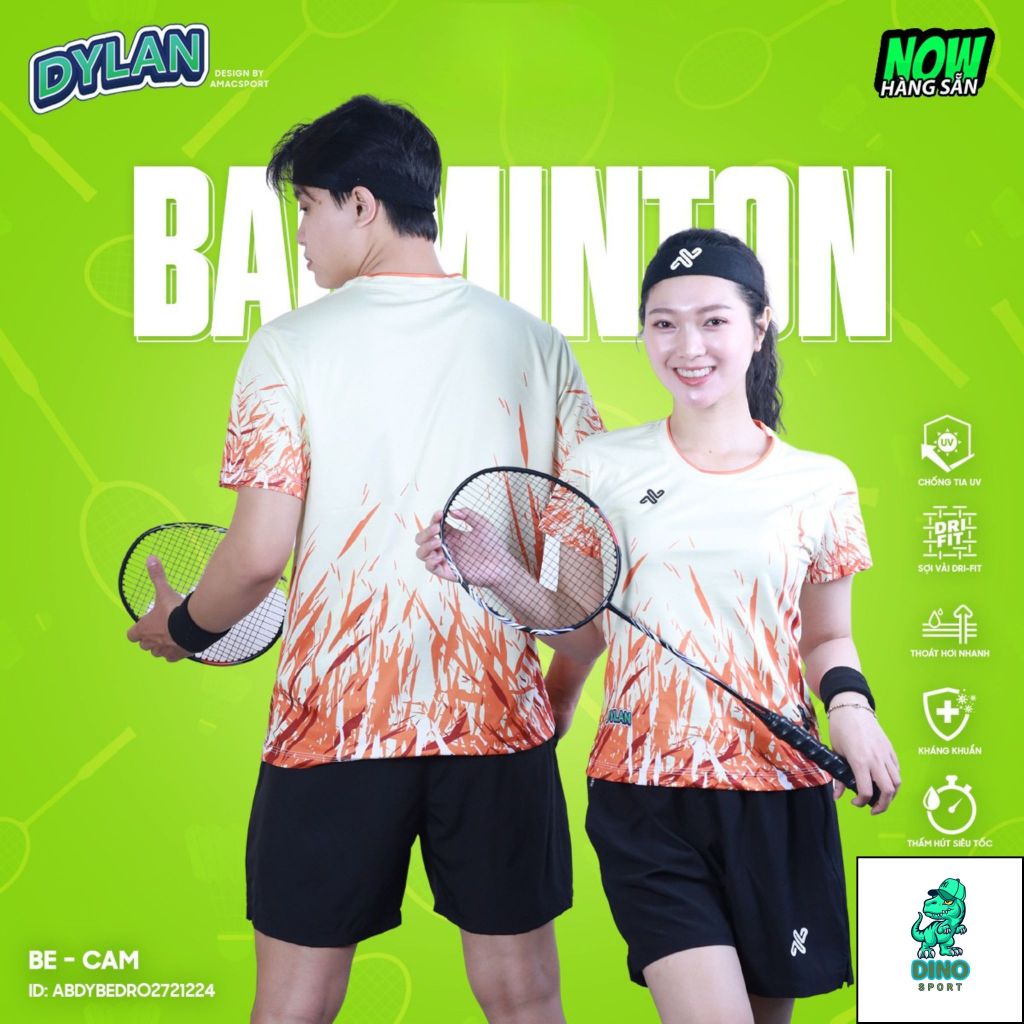 [SUPPORT PRINTING NAME และ NUMBER 1 - 2 DAYS] เสื้อแบดมินตันคอลเลกชั่น AMAC DYLAN