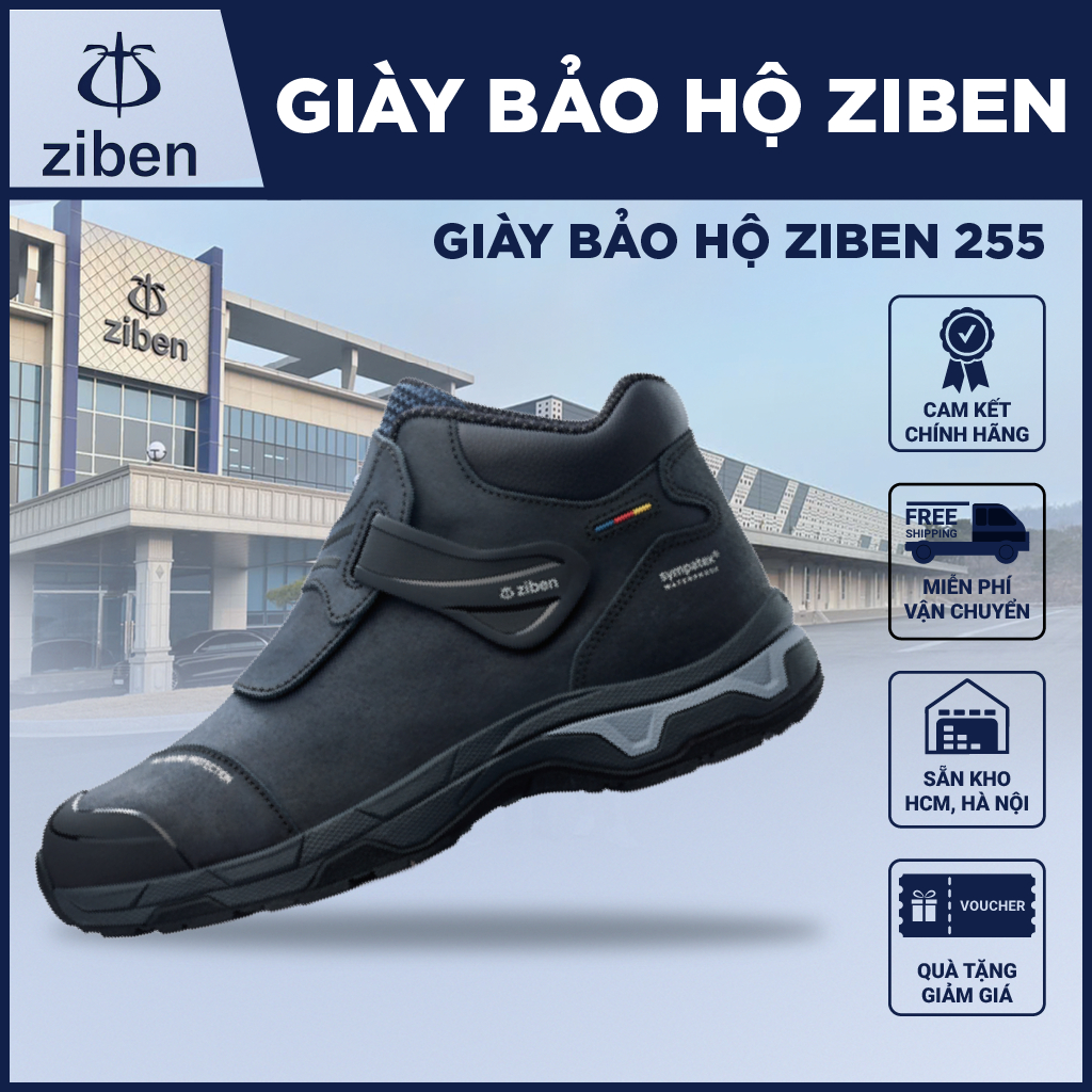 [GENUINE] รองเท้าเซฟตี้เกาหลี Ziben 255 กันน้ํา ป้องกันเล็บ กันลื่น