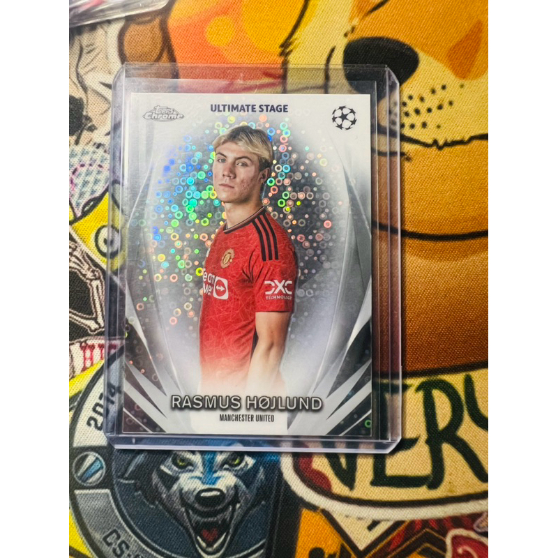 Rasmus Hojlund Manchester United Ultimate Stage Topps Ucc 2023/24 การ์ดฟุตบอล