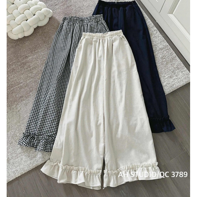 Q2935 Nana21 Nanastore21 กางเกงจับจีบผู้หญิง