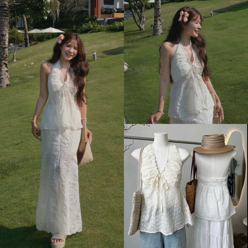 The.sweather TSW เสื้อคล้องคอจับจีบ