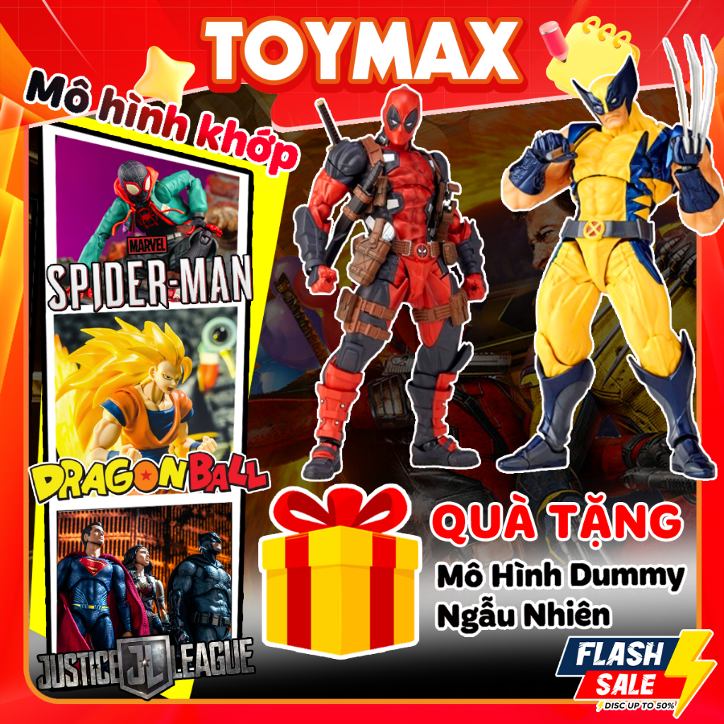 Deadpool Wolverine Revotech SHF รุ่นข้อต่อมนุษย์หมาป่าพิษ canage marvel PS4 ย้ายของเล่นตกแต่ง 20 ซม.