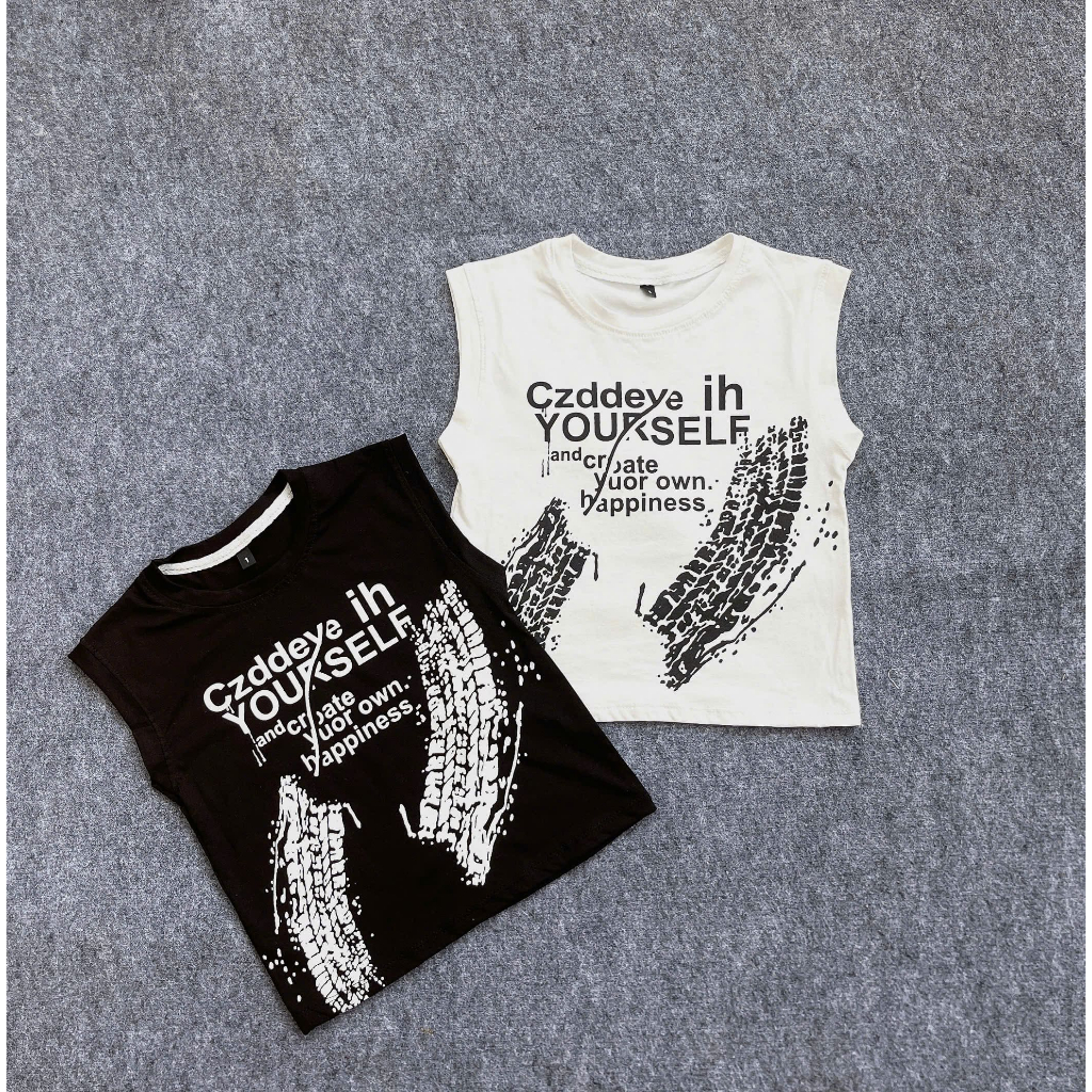 Shop เสื้อกล้ามเด็กชาย Sam U เท่ ยืด 4 ทิศทาง ผ้าคอตตอนตั้งแต่ 8-28 Kg - B50