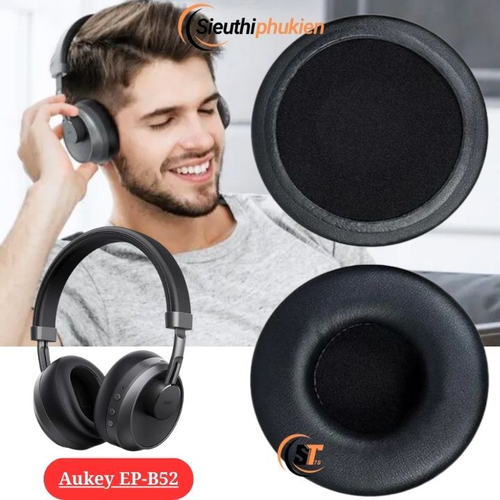 แผ่นโฟมหูฟังบลูทูธ Aukey EP B52, Aukey EP-B52 ฝาครอบหูฟัง (80)
