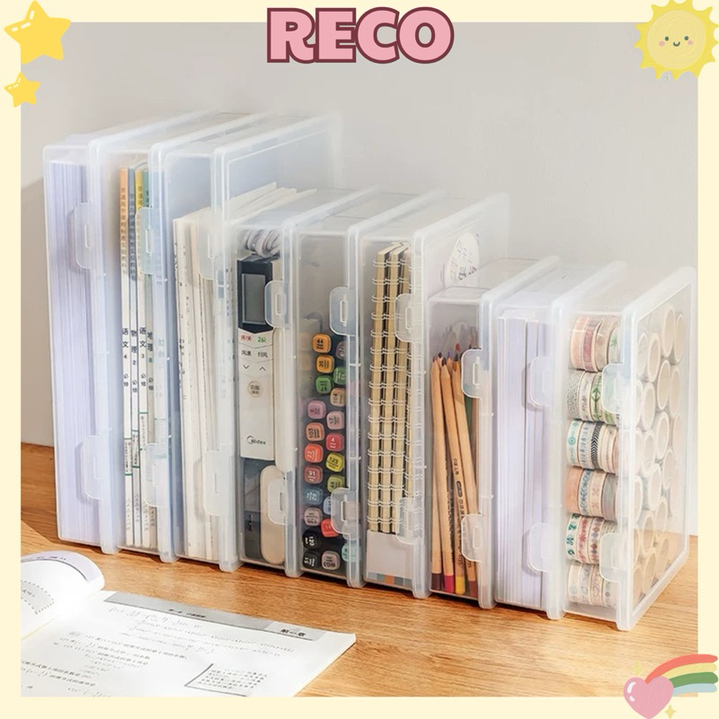 RECO กล่องเก็บเอกสารพลาสติกกันฝุ่นป้องกันความชื้น