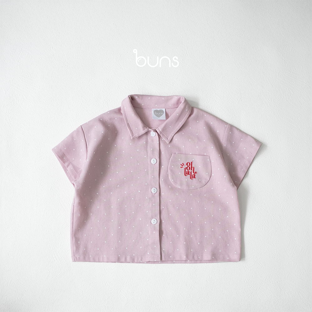 BUNS OOHLALA เสื้อเชิ้ตลายจุดสําหรับเด็กชายและเด็กหญิง 8กก.~20กก.