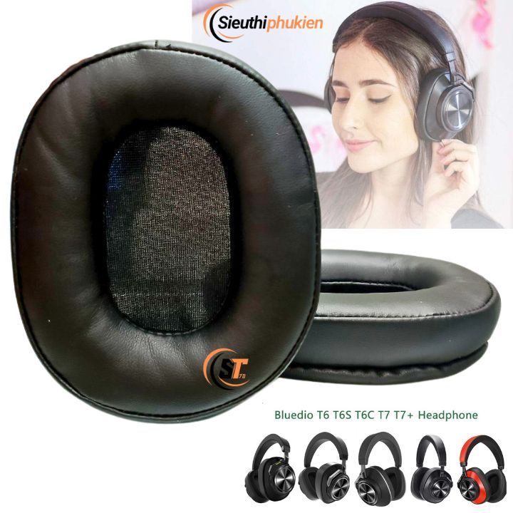 ปลอกหมอนอิงสําหรับหูฟัง Bluedio T6 T6C T6S T7 T7+ H2 H1 08010