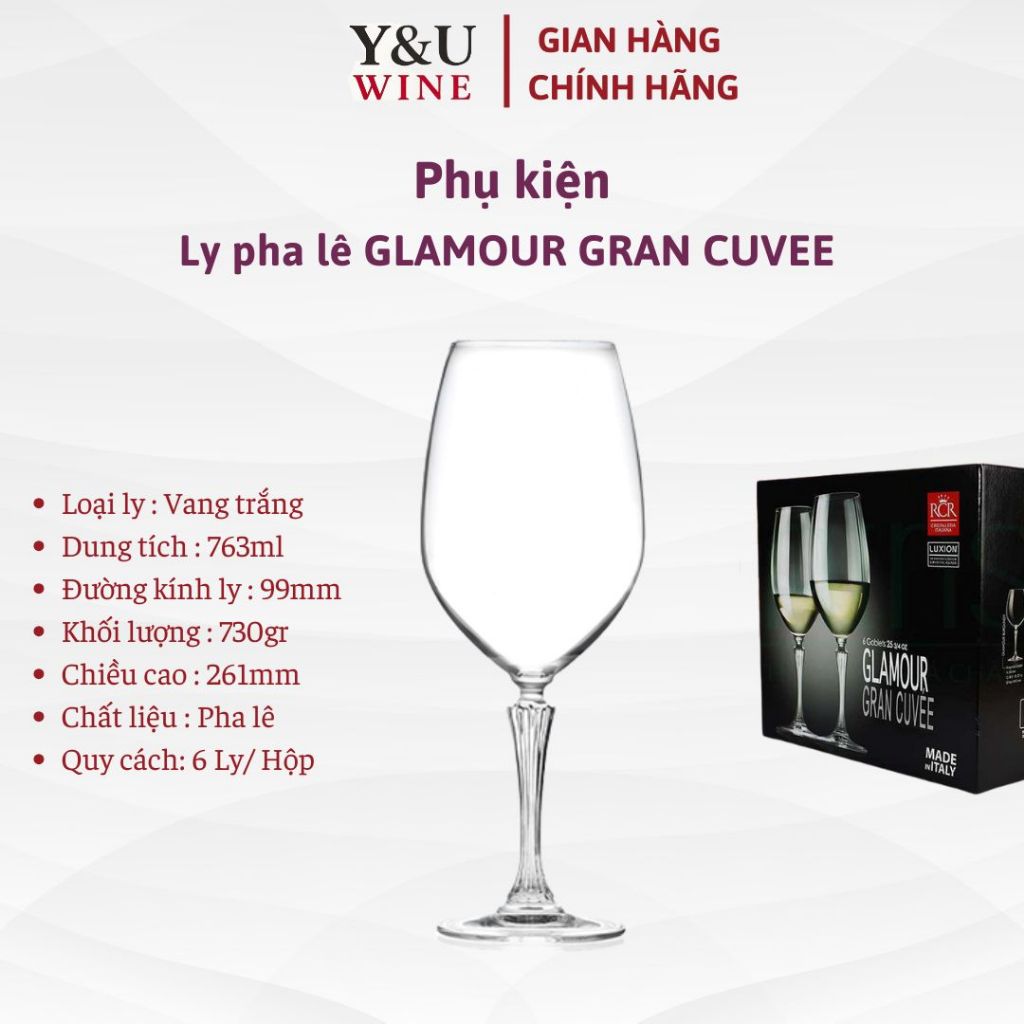 ชุดแก้วไวน์ GLAMOUR 6 ชิ้น - GLAMOUR GRAN CUVEE