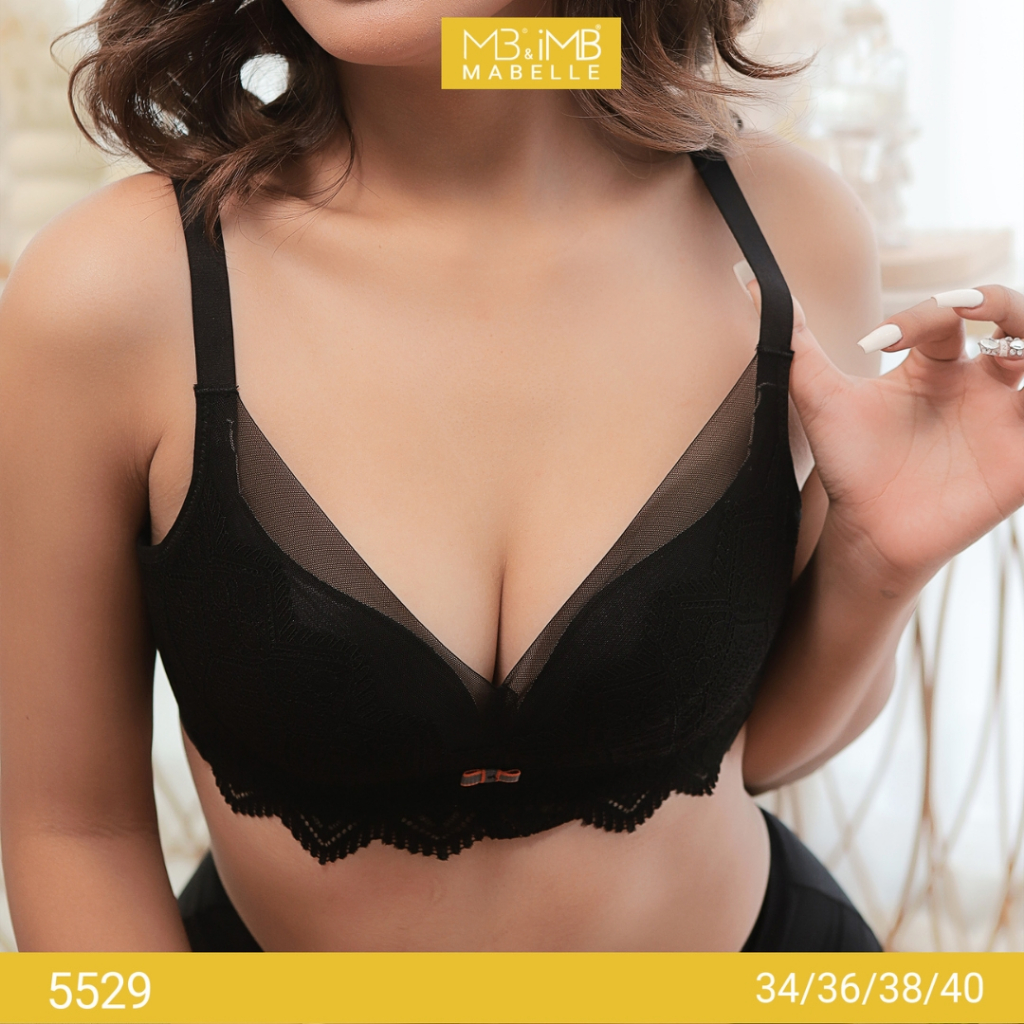 5529 MB Mabelle บราไร้ลวดบุนวมบาง มี 2 สี ทุกขนาด