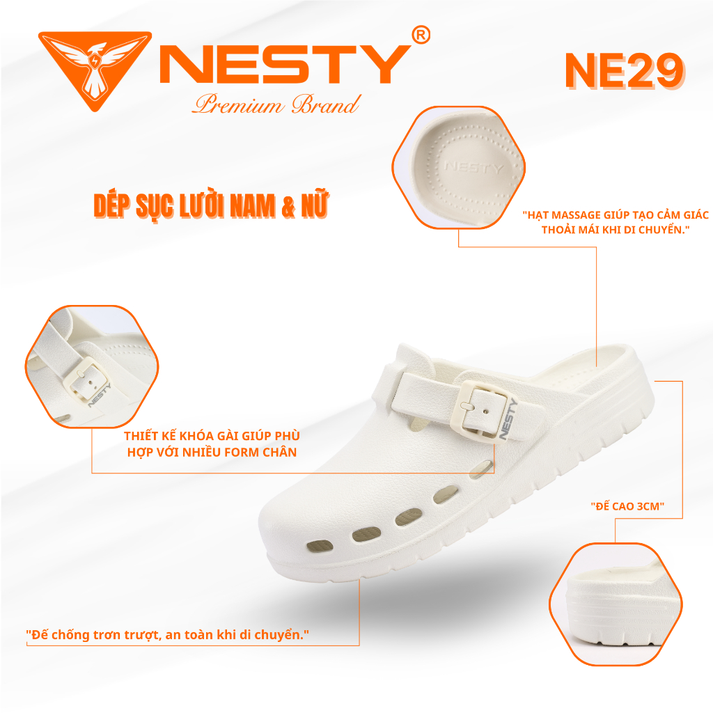 [ใหม่] NESTY GENUINE INCREASING LOCK DESIGN SANDALS CODE NE29