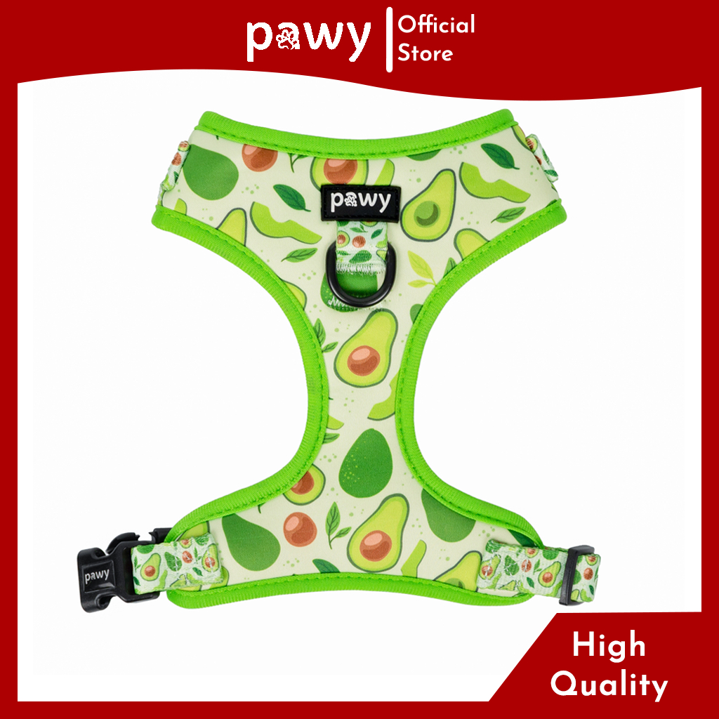 Pawy Dog Harness - Avocado -Cat Bibs - Pawy Dog Adjustable Harness