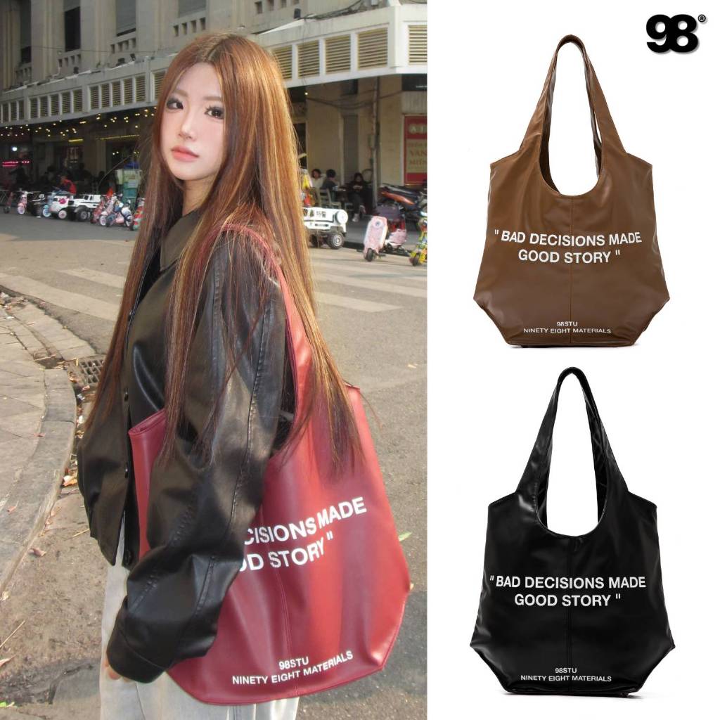 กระเป๋าโท้ตหนัง Good Story 98stu หนัง pu คุณภาพสูง ใส่แล็ปท็อป