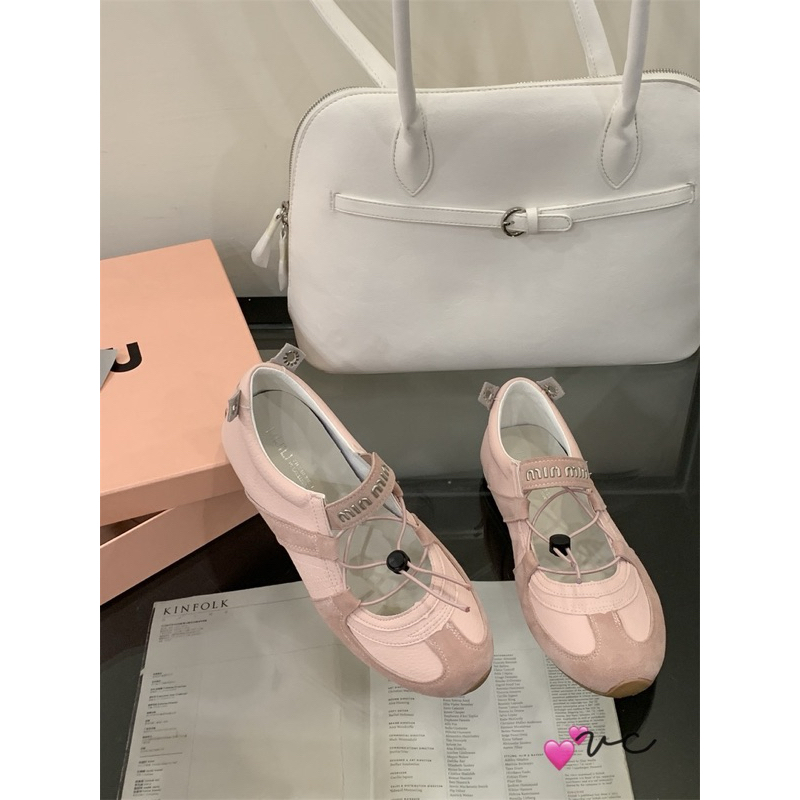 รองเท้าหนังแท้ Miumiu พื้นนุ่ม super l1 QCCC Fullbox