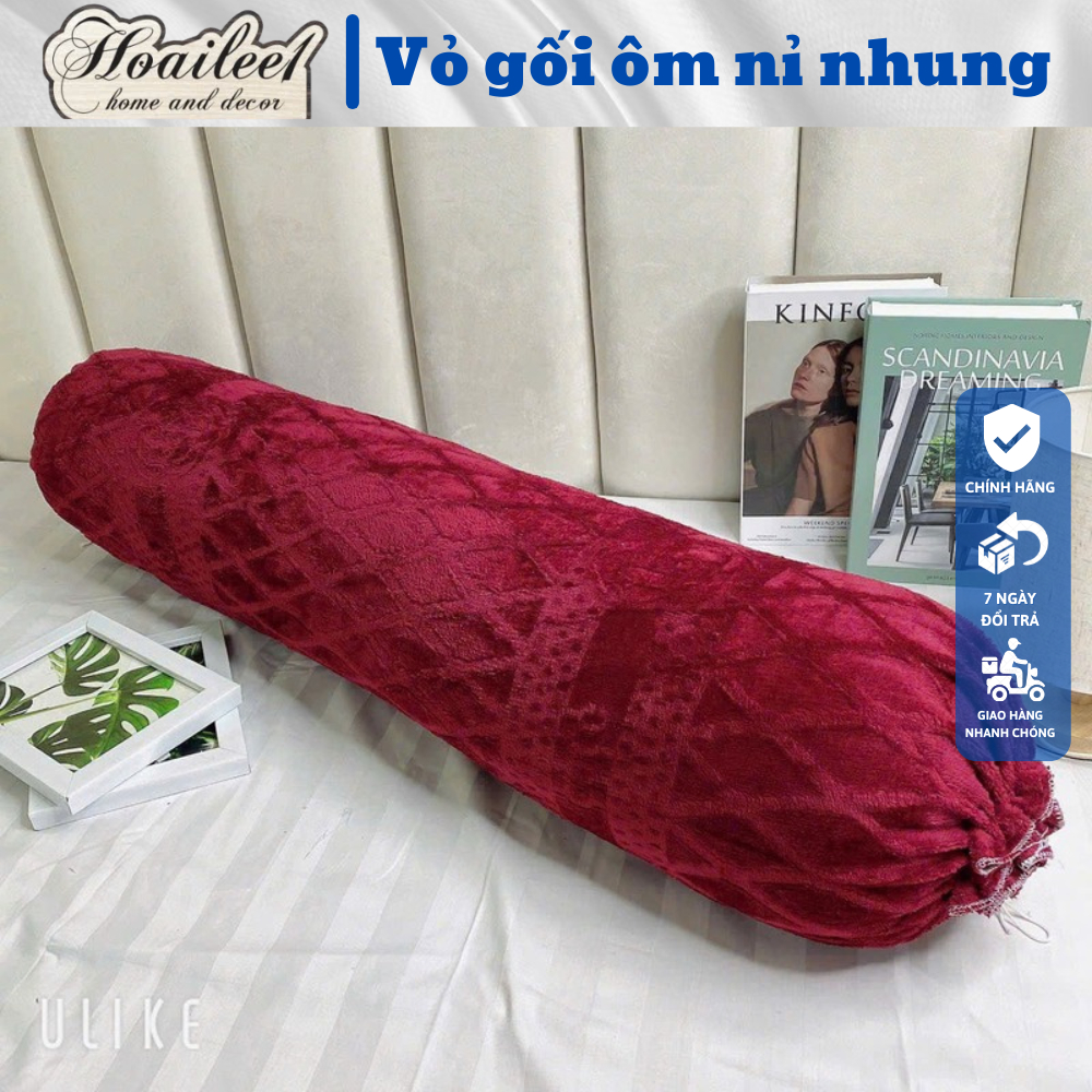 โกโก้ ปลอกหมอนกํามะหยี่ขนาด35x100ซม ปลอกหมอนนุ่มและเย็นสบายปลอดภัยทุกสภาพผิว