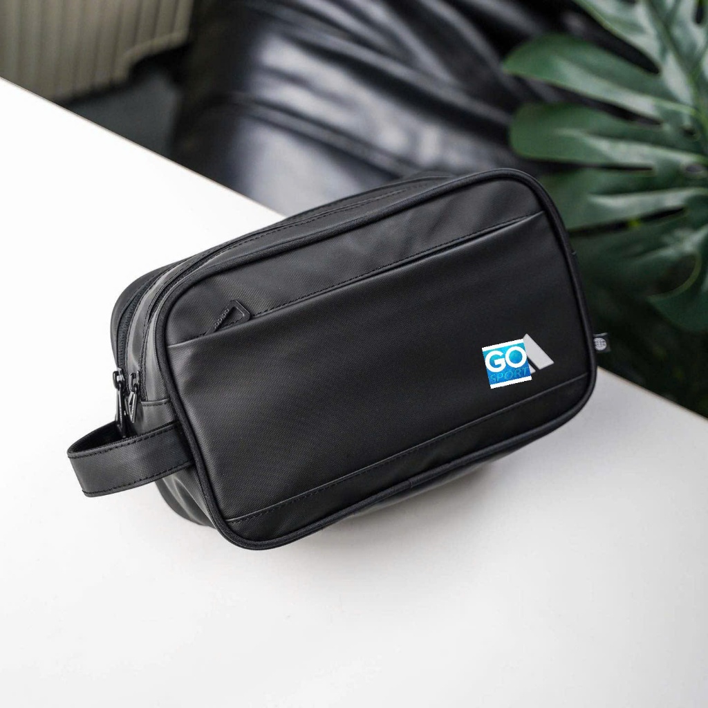 กระเป๋า 2 ซิป พื้นฐาน สะดวกและทันสมัย ทําจากหนังเทียมกันน้ํา - GOSPORT.OUTLET