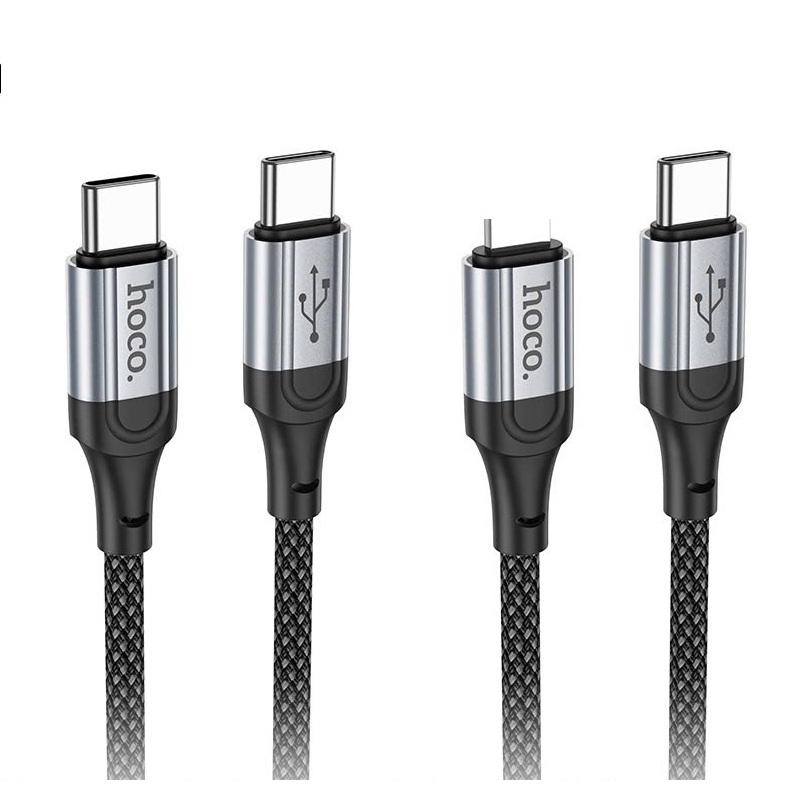 Type C to Lighting 27W / Type C to Type C 60W Hoco X102 สายชาร์จเร็ว สาย 1 ม.