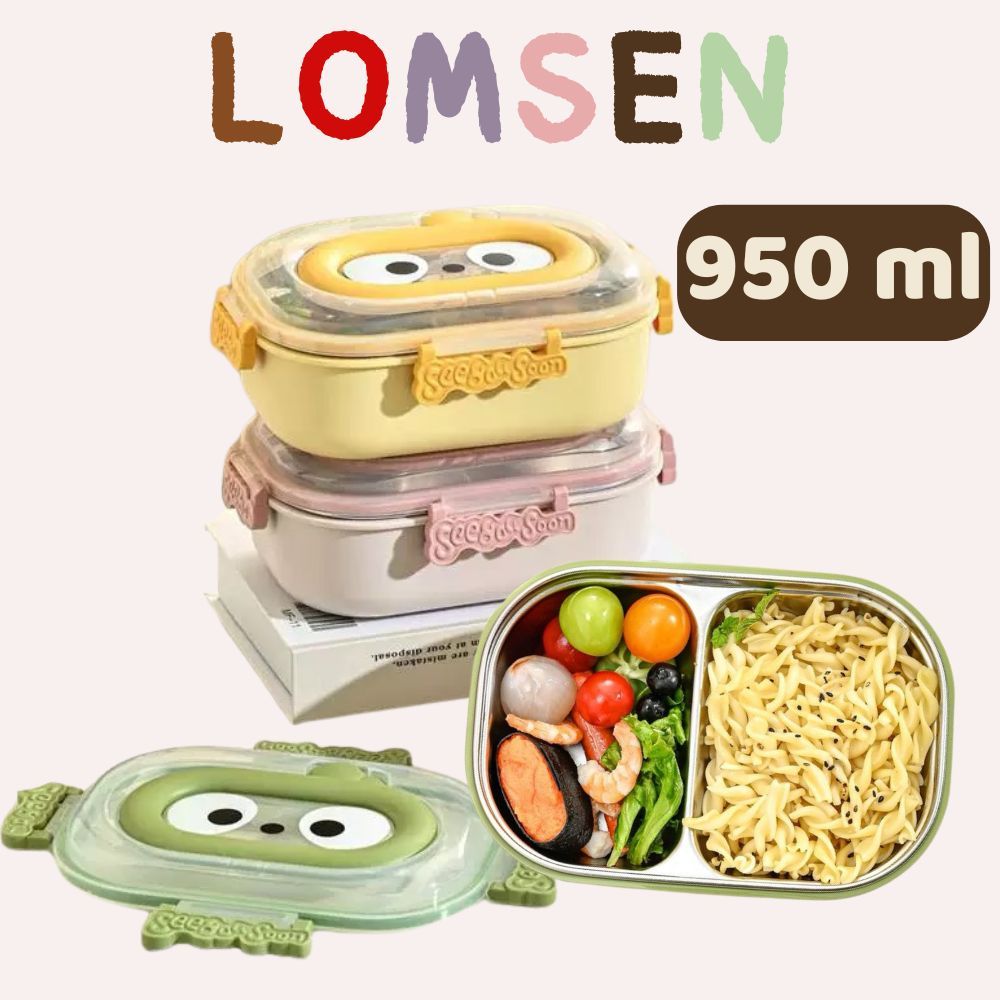 See You Soon กล่องข้าว 2 ช่อง ความจุ 950ml LOMSEN ดีไซน์สุดน่ารัก