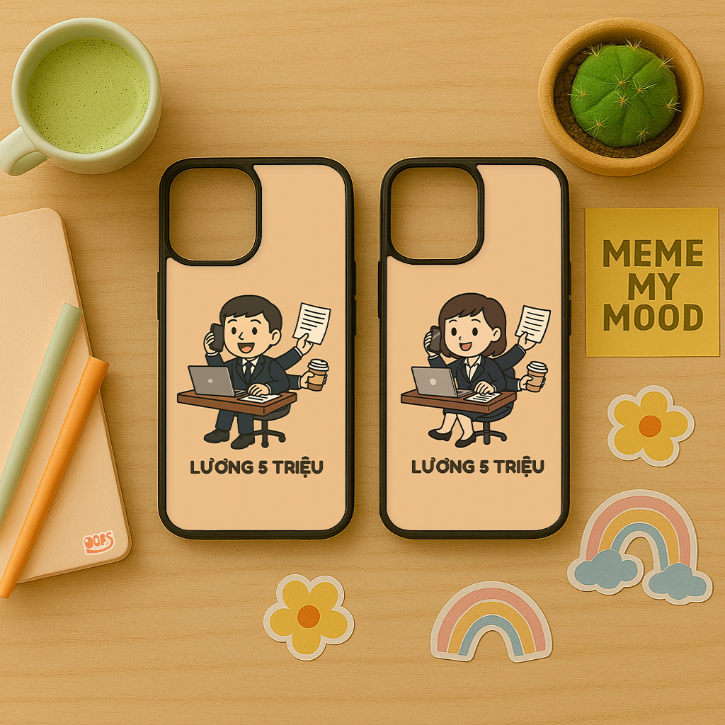 เคส Oops สําหรับ iPhone พร้อมคําพิมพ์ Luong 5 Million OPCA091
