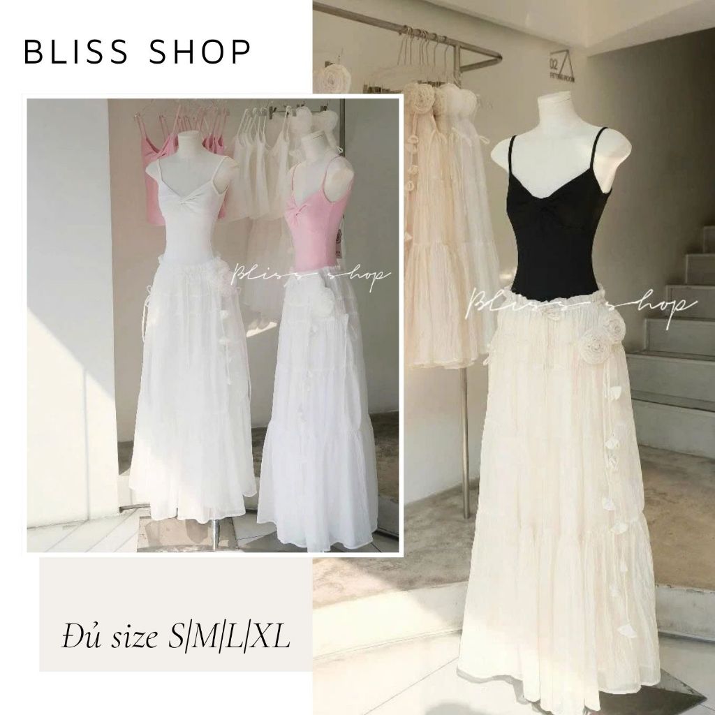 Elastic Zib Top Set & Soft High Quality Crep Silk Long Skirt, Womens Fashion เหมาะสําหรับ Summer Bli