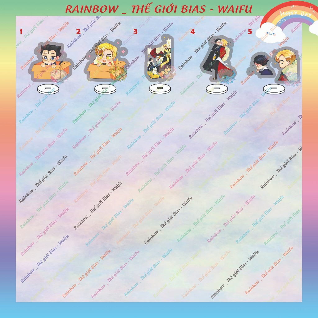 Standee mica King's maker 5cm, mô hình acrylic King's maker manhwa bl