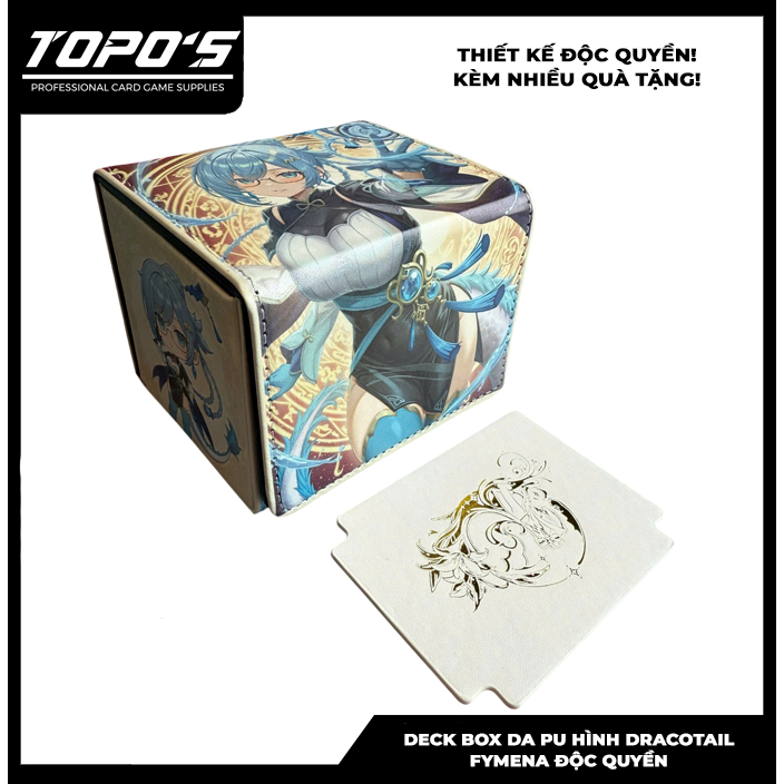 [DECK BOX LEATHER] ซองใส่บัตรรูป Dracotail Finmena สําหรับ Yugioh การ์ดแวนการ์ด