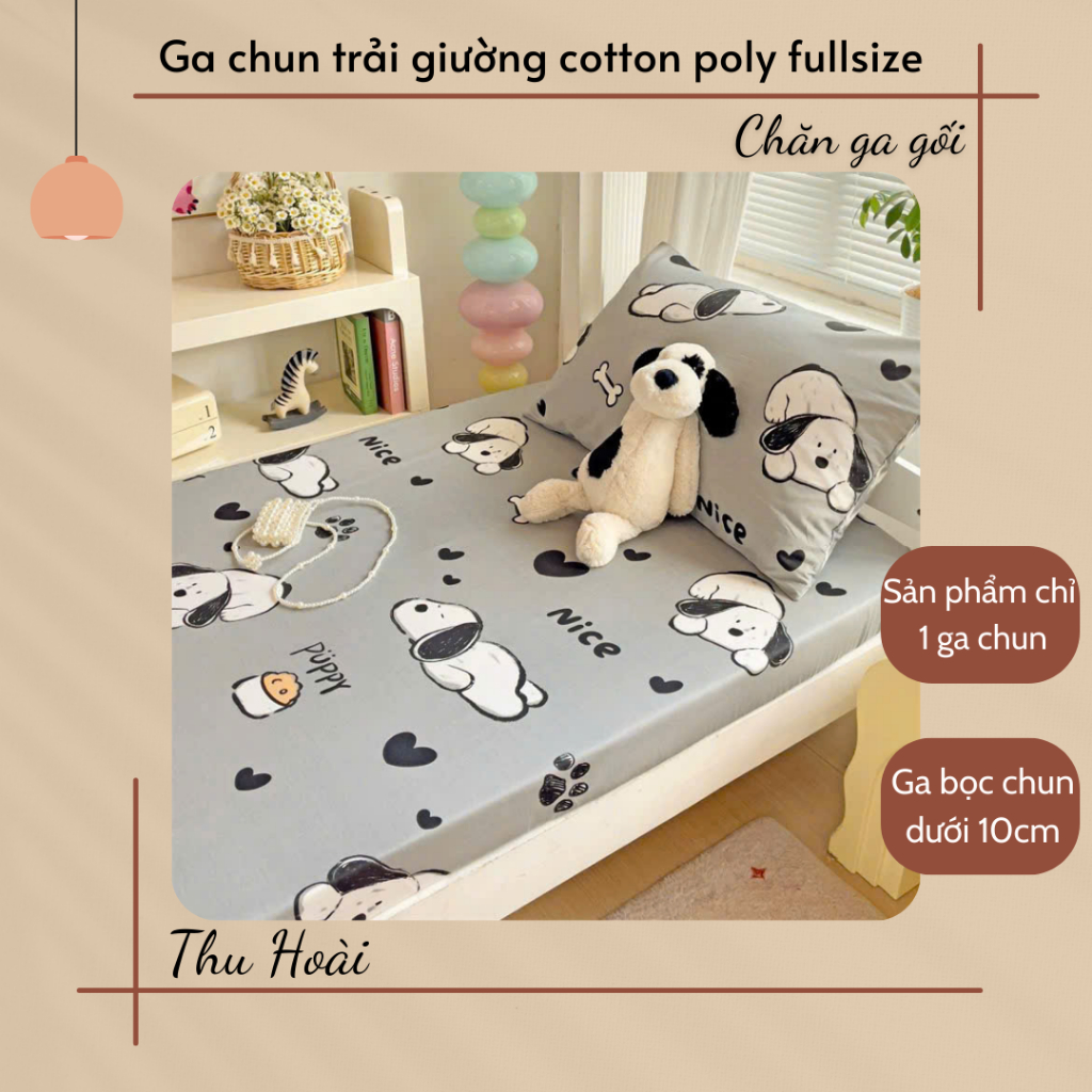 ผ้าปูที่นอนยืดหยุ่นพร้อมปลอกที่นอน - 1m2,1m4,1m5,1m6,1m8 ทําจากผ้าฝ้ายโพลีเลือกได้