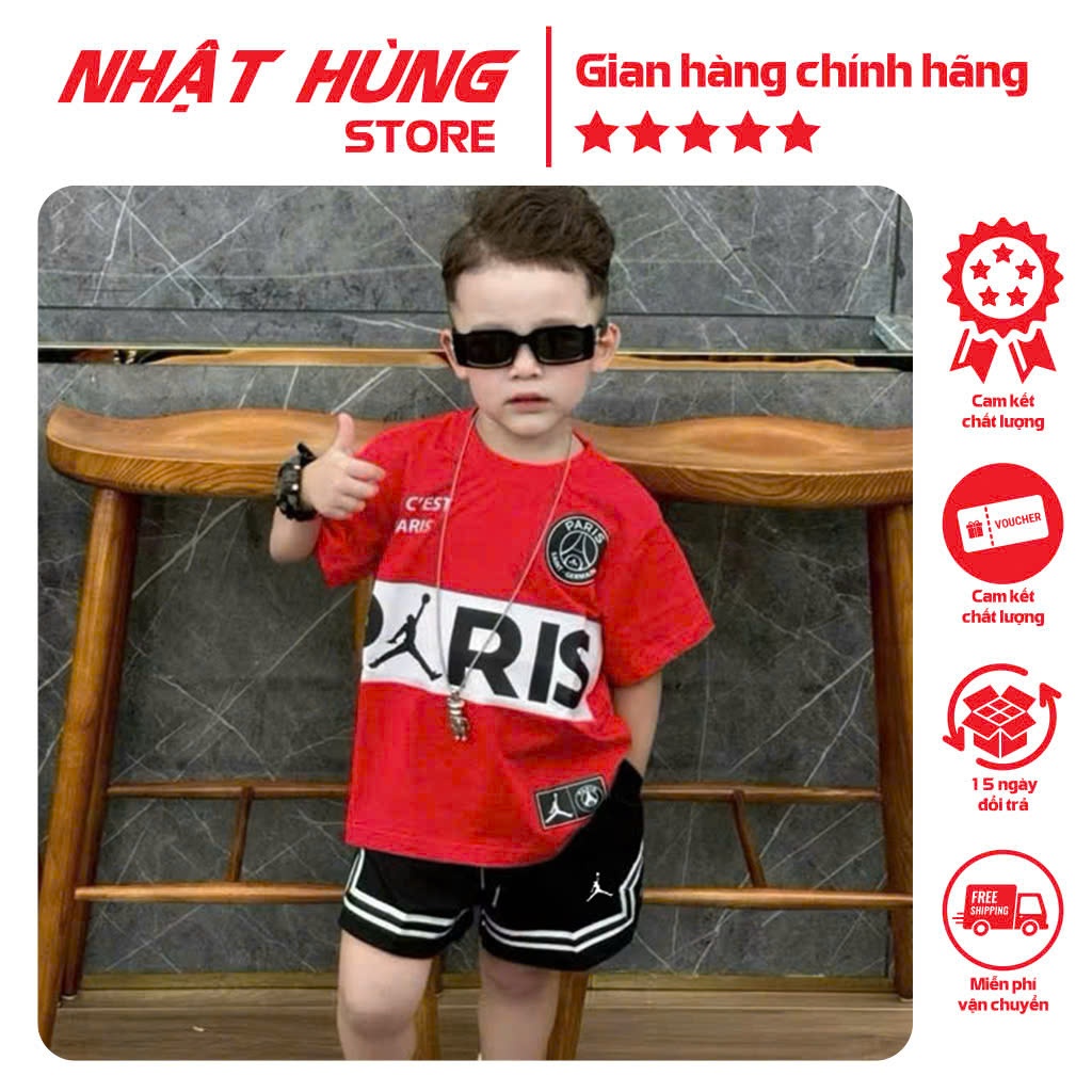 PARIS BORDER ชุดเสื้อผ้าเด็กผู้ชาย ชุดเด็กแบรนด์ Nhat Hung ขนาดตั้งแต่ 10-63kg - NH108