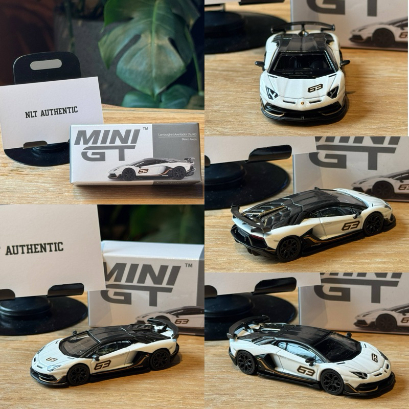 (Newseal ) MiniGT Lamborghini Aventador SVJ 63 Bianco Aspo