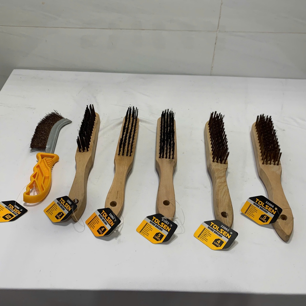 STEEL FIBER IRON BRUSH จาก 2-5 LINE- Tolsen 322061-32061-32062-6205-32063-32066