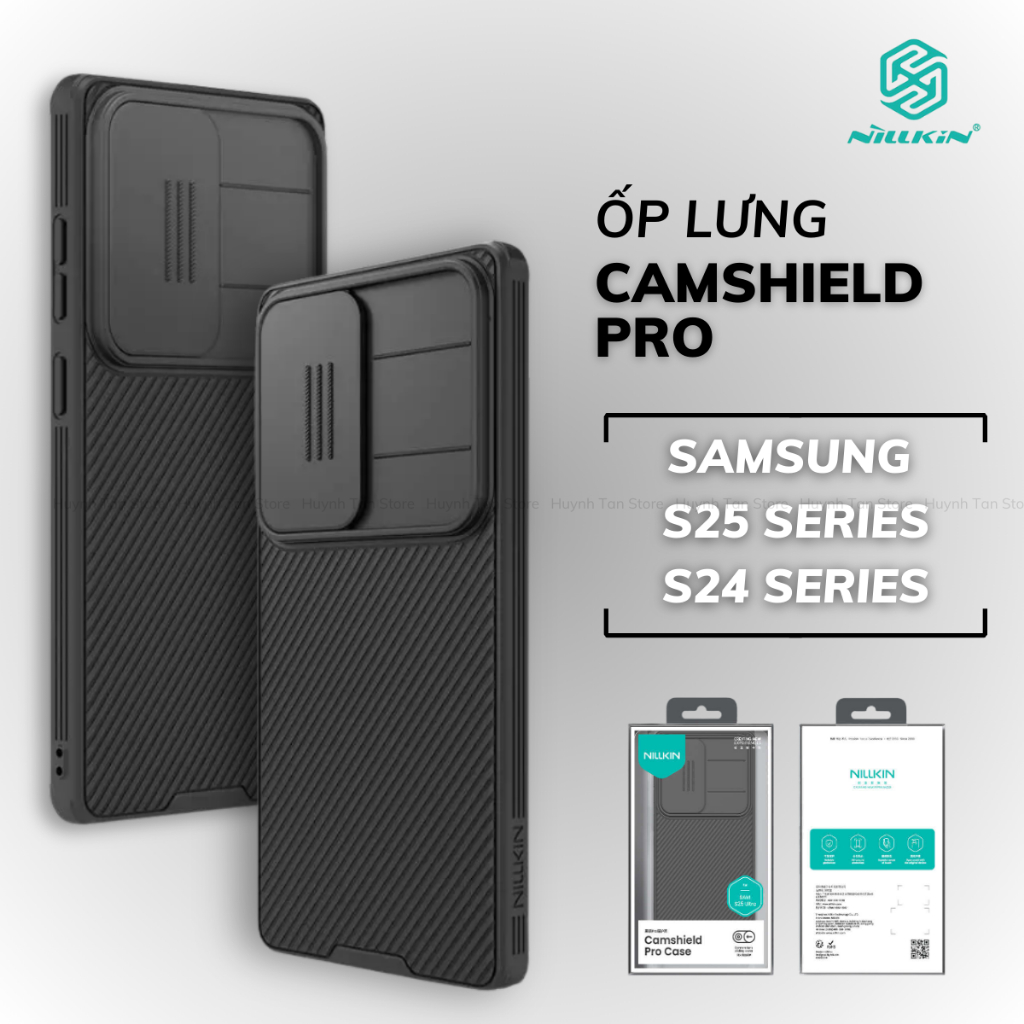 Samsung S25 S24 Ultra S25 Plus S24 FE ฝาครอบสไลด์กล้อง Nillkin CamShield Pro Case