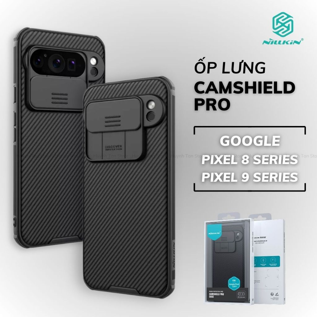เคส Google Pixel 8 Pro 9 Pro พร้อมการป้องกันกล้องแบบเลื่อน Nillkin CamShield Pro