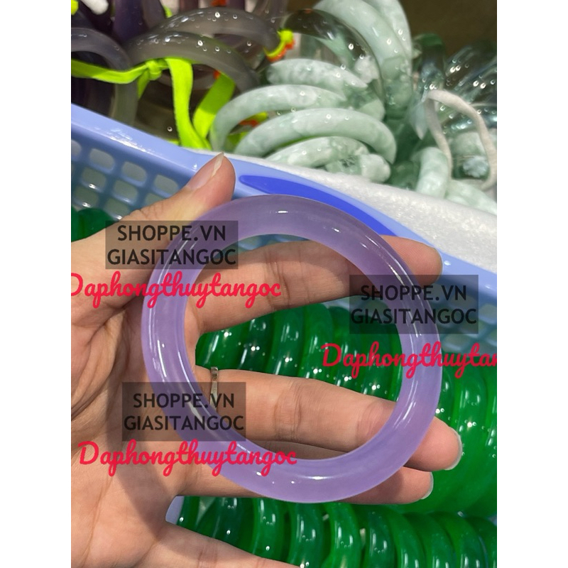 Du long Thien สร้อยข้อมือตะเกียบสีม่วง ขนาด 58-59mm vip