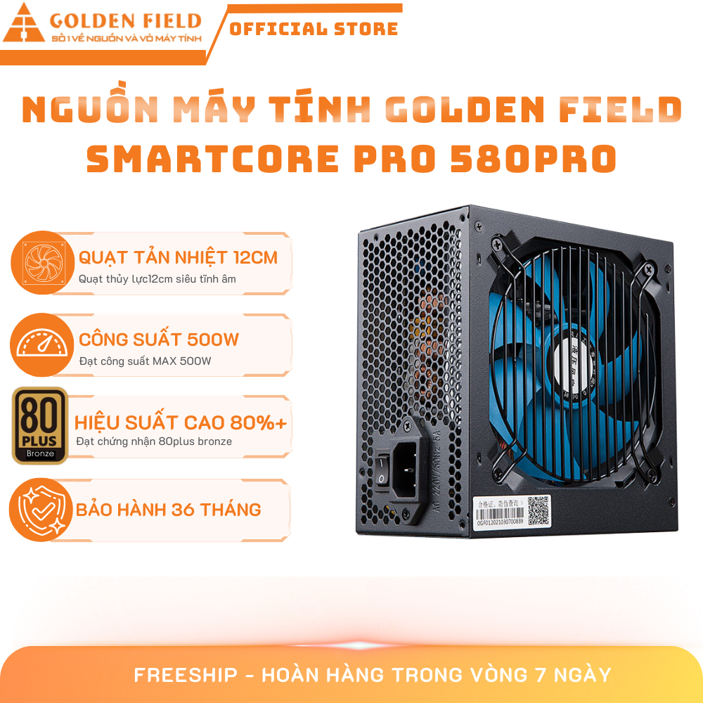 Golden Field SmartCore Pro แหล่งจ่ายไฟคอมพิวเตอร์ - 80 Plus Bronze Standard - 500W/600W/700W - สินค้