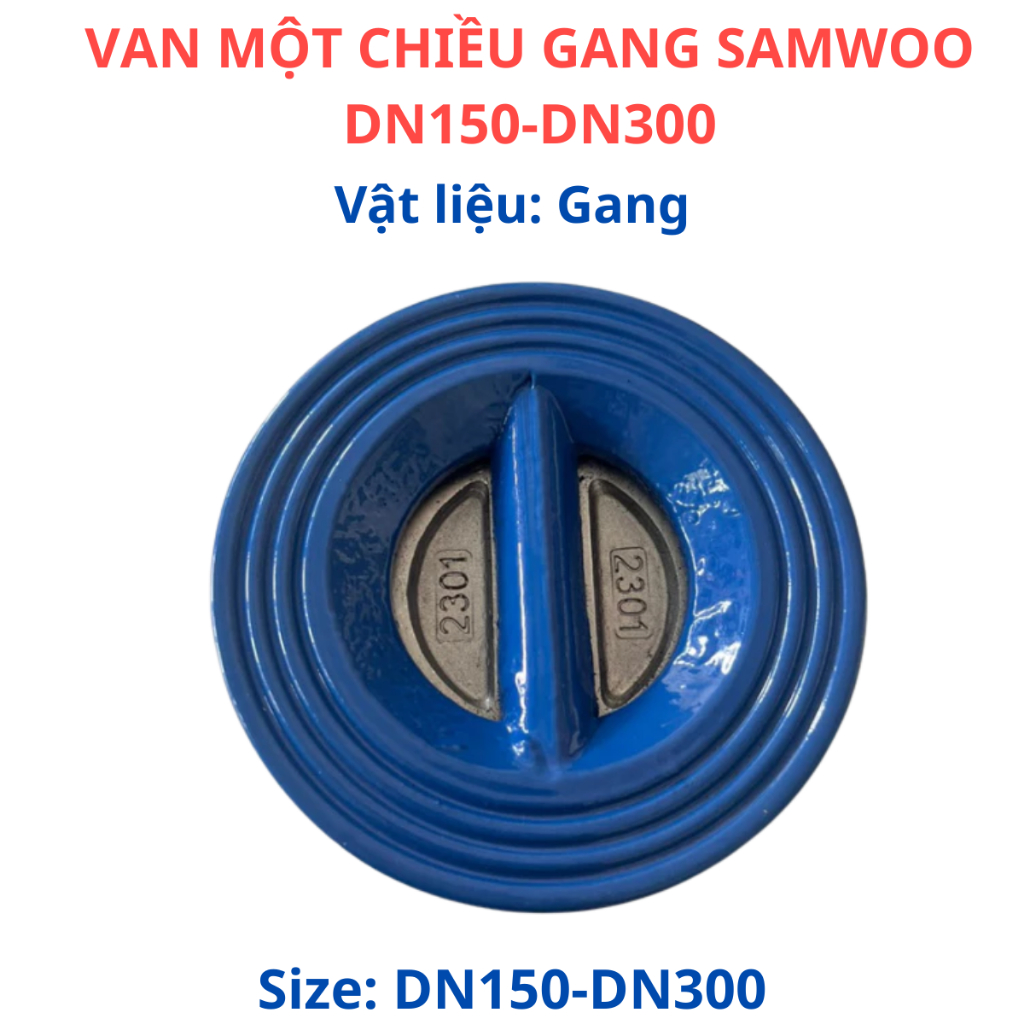 SAMWOO DN40-DN125 เหล็กหล่อ วาล์วทางเดียว