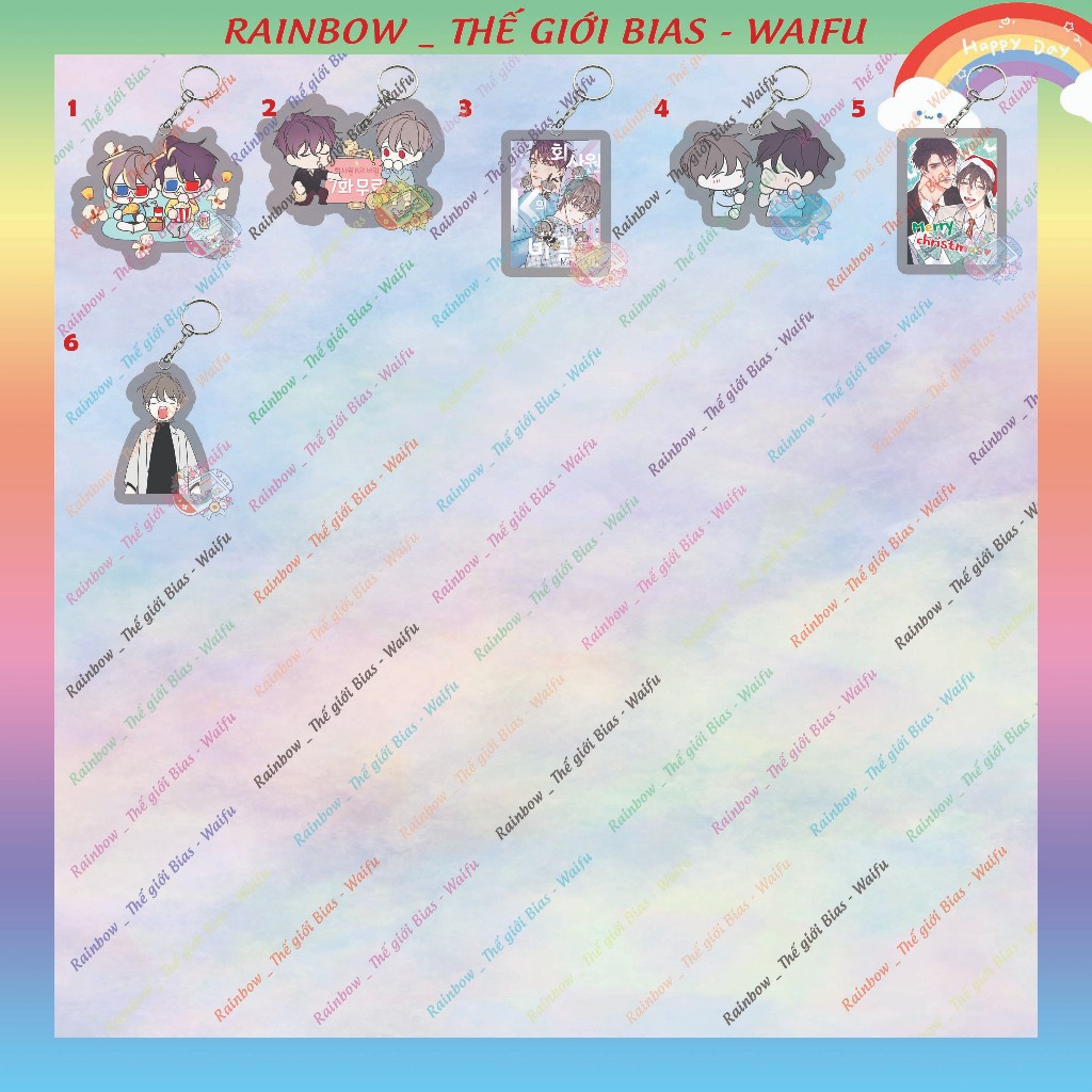 พวงกุญแจไมก้า พนักงานออฟฟิศ Secret K พวงกุญแจอะคริลิค Ks Secret manhwa bl