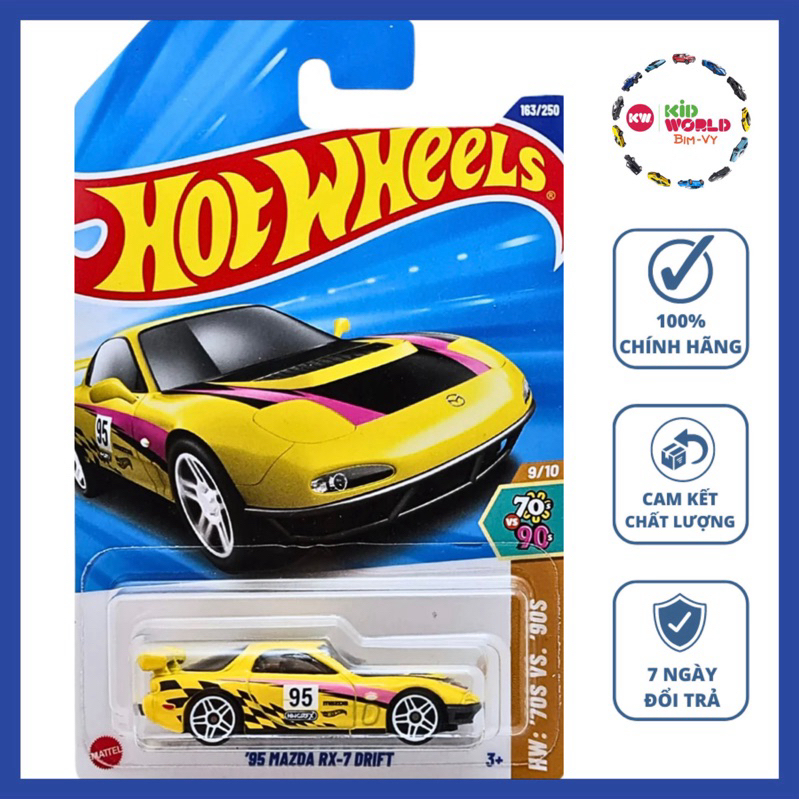 Hot Wheels basic 95 Mazda RX-7 Drift HYY95 รถโมเดล