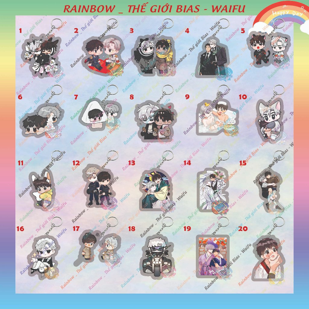 พวงกุญแจ Passion micha 5cm, พวงกุญแจอะคริลิค Passion manhwa bl