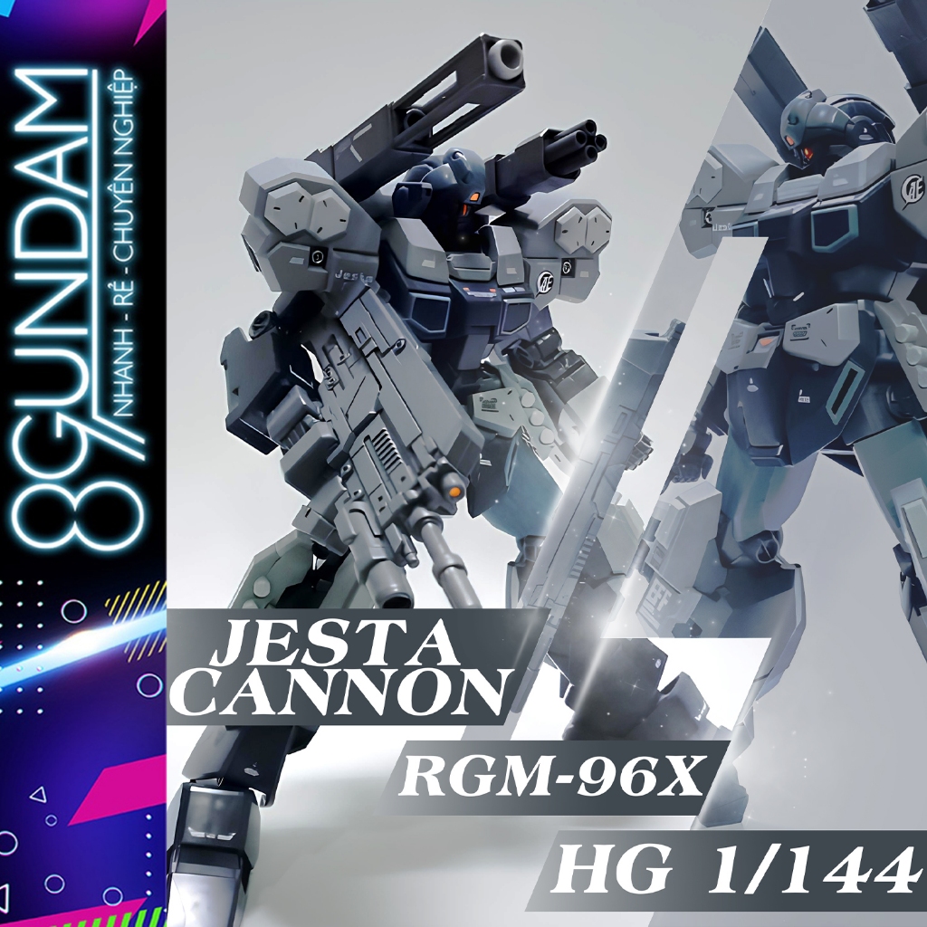 HG J2 Jesta Cannon Fighter Assembly Model (แถมฐาน เอฟเฟกต์ + รูปลอกน้ํา)